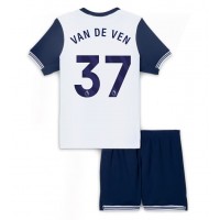 Tottenham Hotspur Micky van de Ven #37 Domáci Detský futbalový dres 2024-25 Krátky Rukáv (+ trenírky)